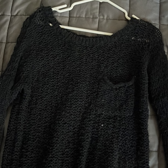Dark Navy Distress Sweater - Picture 2 of 4